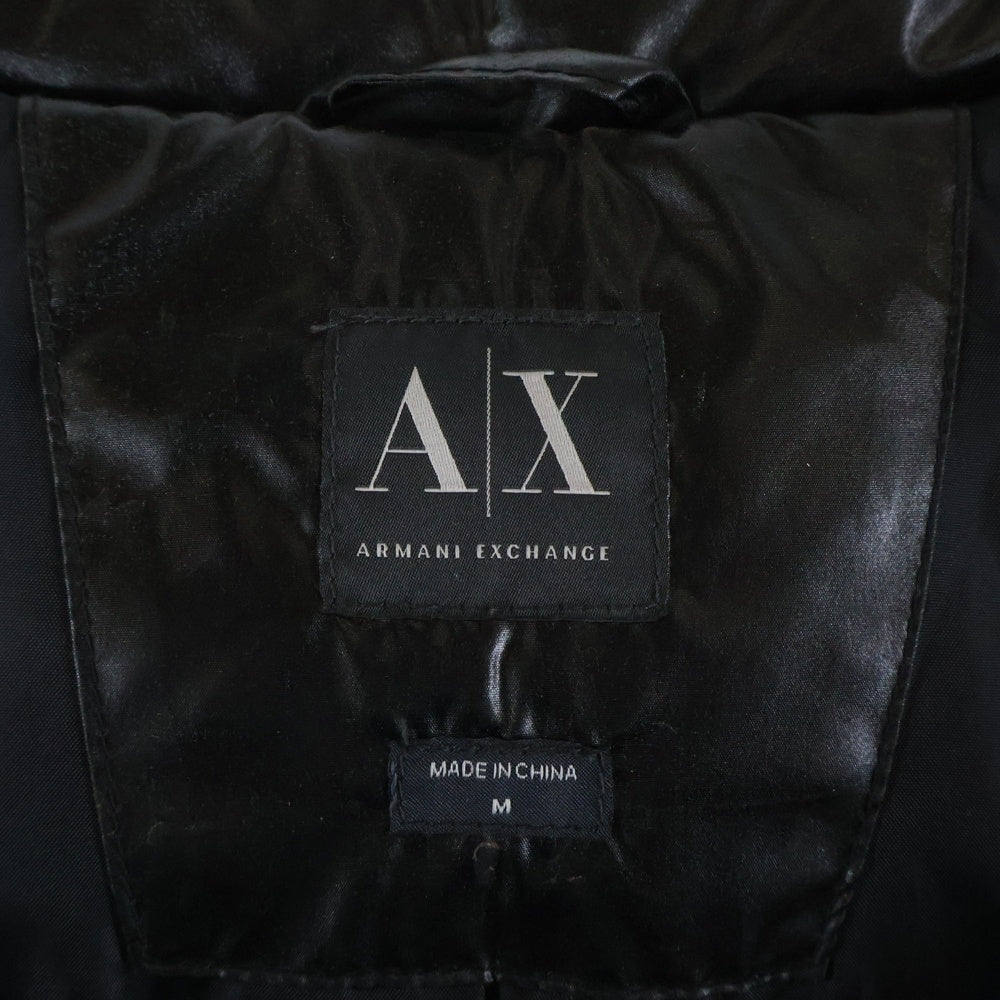 ARMANI(アルマーニ) ファー フーディー ダウンジャケット ブラック