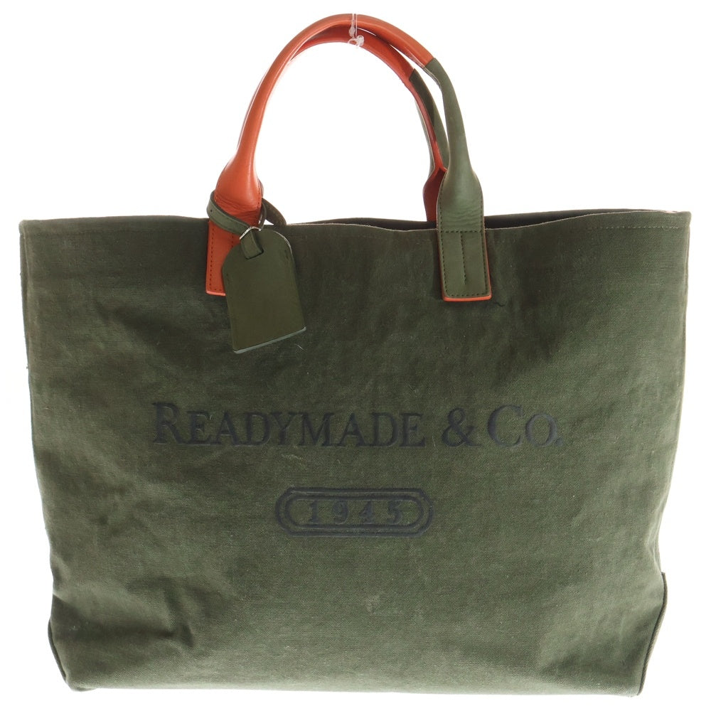 READY MADE(レディメイド) WEEKEND BAG ウィークエンド 2WAY ショルダーバッグ トートバッグ カーキ/オレンジ RE-CO-KH-00-00-102 レディース