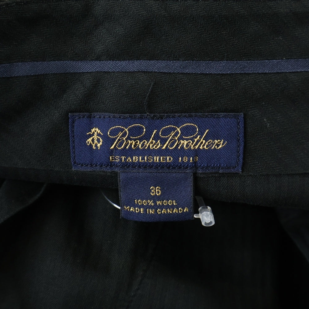 BROOKS BROTHERS(ブルックス ブラザーズ) ウール センタープレス テーパードスラックスパンツ グレー