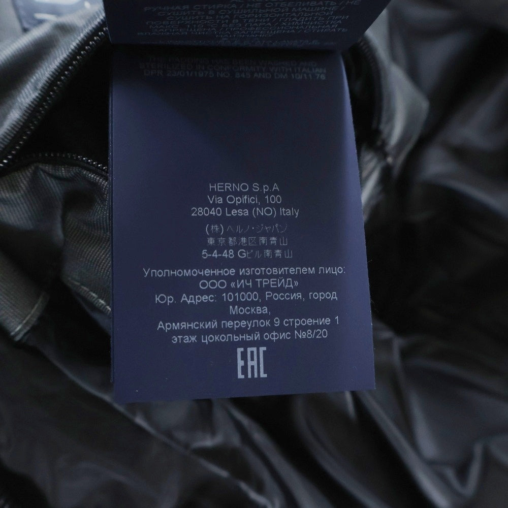 HERNO(ヘルノ) LAMINAR GORE-TEX ラミナー ゴアテックス ダブルポケット ジップアップ ダウンジャケット ブラック PI215UL-12496