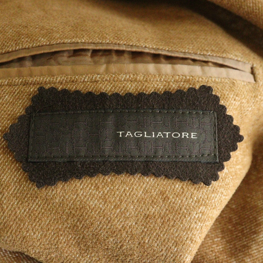 TAGLIATORE(タリアトーレ) イタリア製 マルチポケット 2B コットン テーラードジャケット ブラウン 1SMC22K-770088