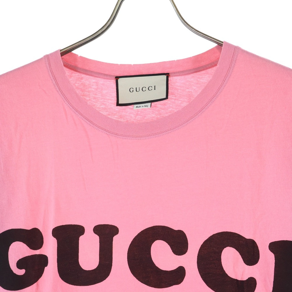 GUCCI(グッチ) 18SS FRONT LOGO PRINT DAMEGE フロントロゴデザイン