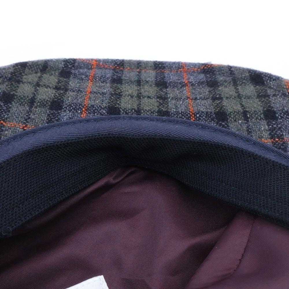 CA4LA(カシラ) KNOX ノックス ハンチング チェック ウール 帽子 マルチ