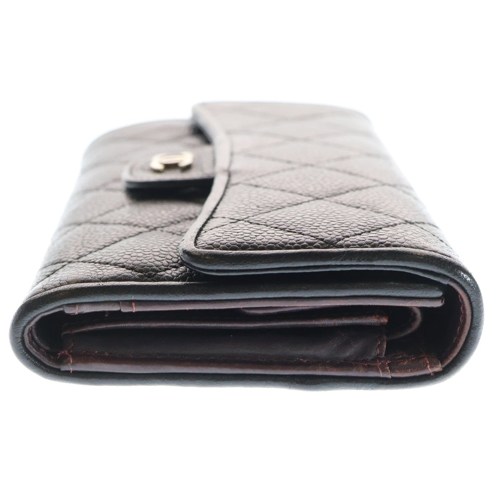 CHANEL(シャネル) マトラッセ キルティング 三つ折り財布 長財布