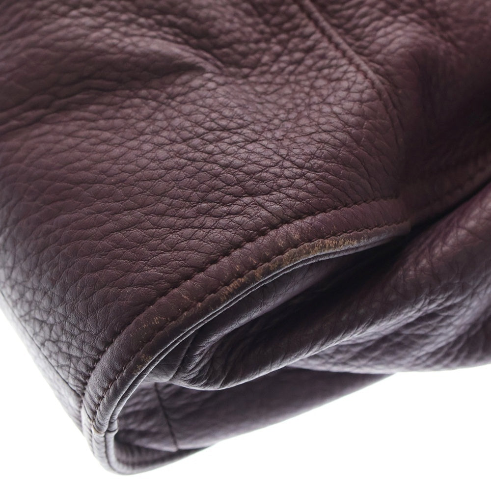 TORY BURCH(トリー バーチ) フロントロゴ レザーハンドバッグ トートバッグ レディース パープル