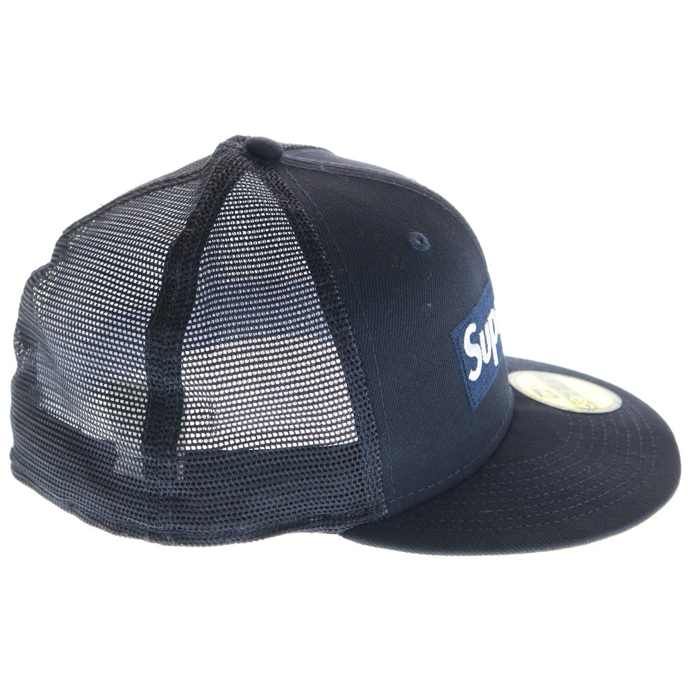 【新品】シュプリーム ボックス ロゴ メッシュ バック ニューエラ ネイビー SUPREME(シュプリーム) 22SS ×NEW ERA Box Logo Mesh Back ニューエラ
