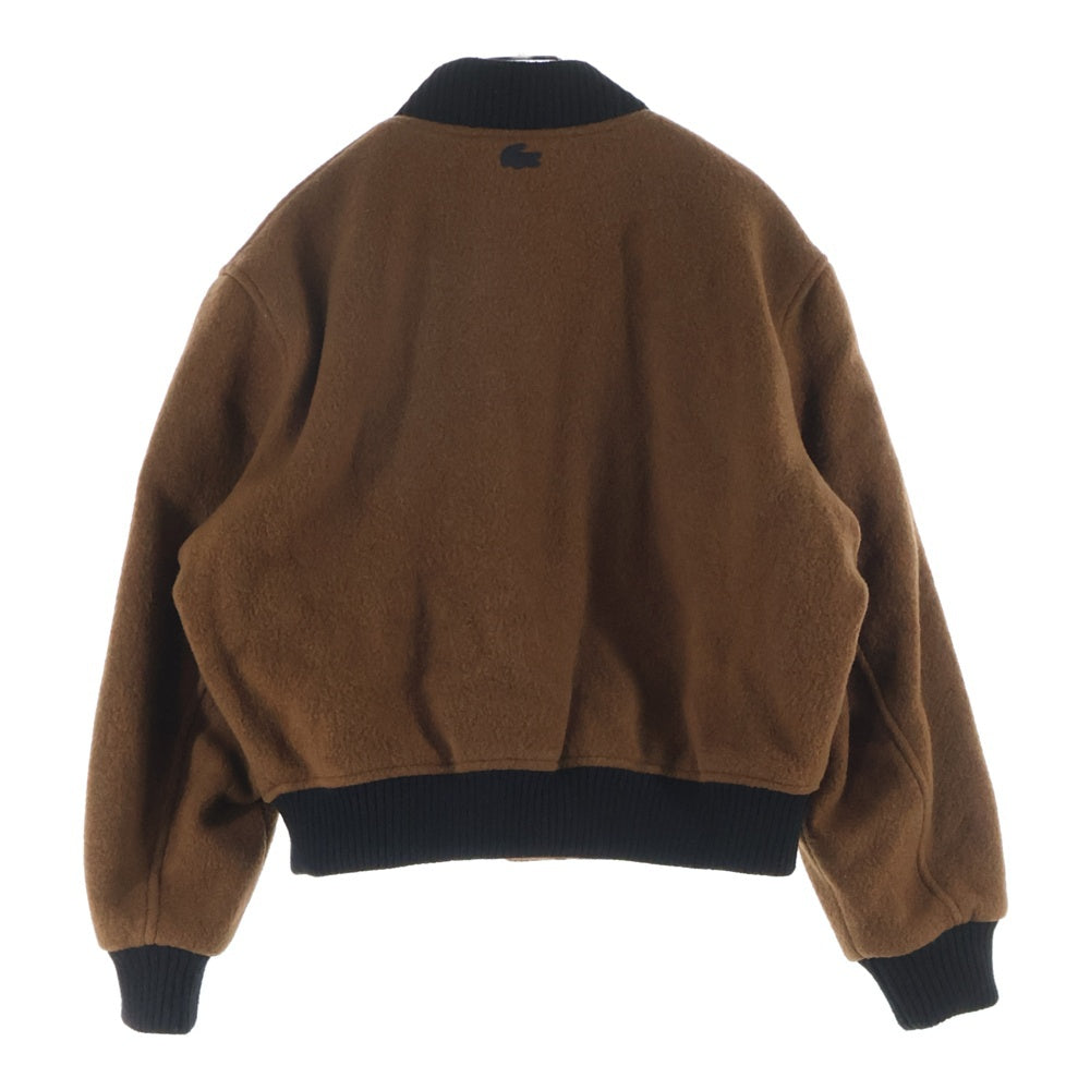 Lacoste L!VE(ラコステ ライブ) ウール スタジアム ジャケット スタジャン ブラウン BF7106L