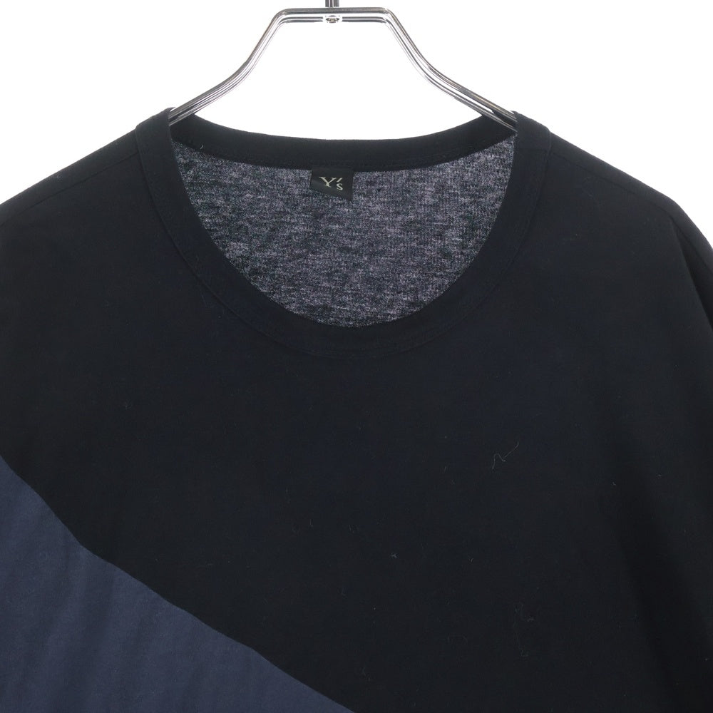 Y's(ワイズ) 18SS 反転箔 ロゴプリントデザイン コットン ワンピース レディース ブラック YE-T19-676