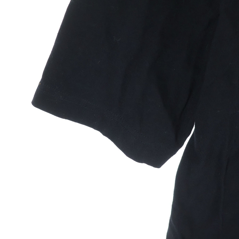 Y's(ワイズ) 18SS 反転箔 ロゴプリントデザイン コットン ワンピース レディース ブラック YE-T19-676