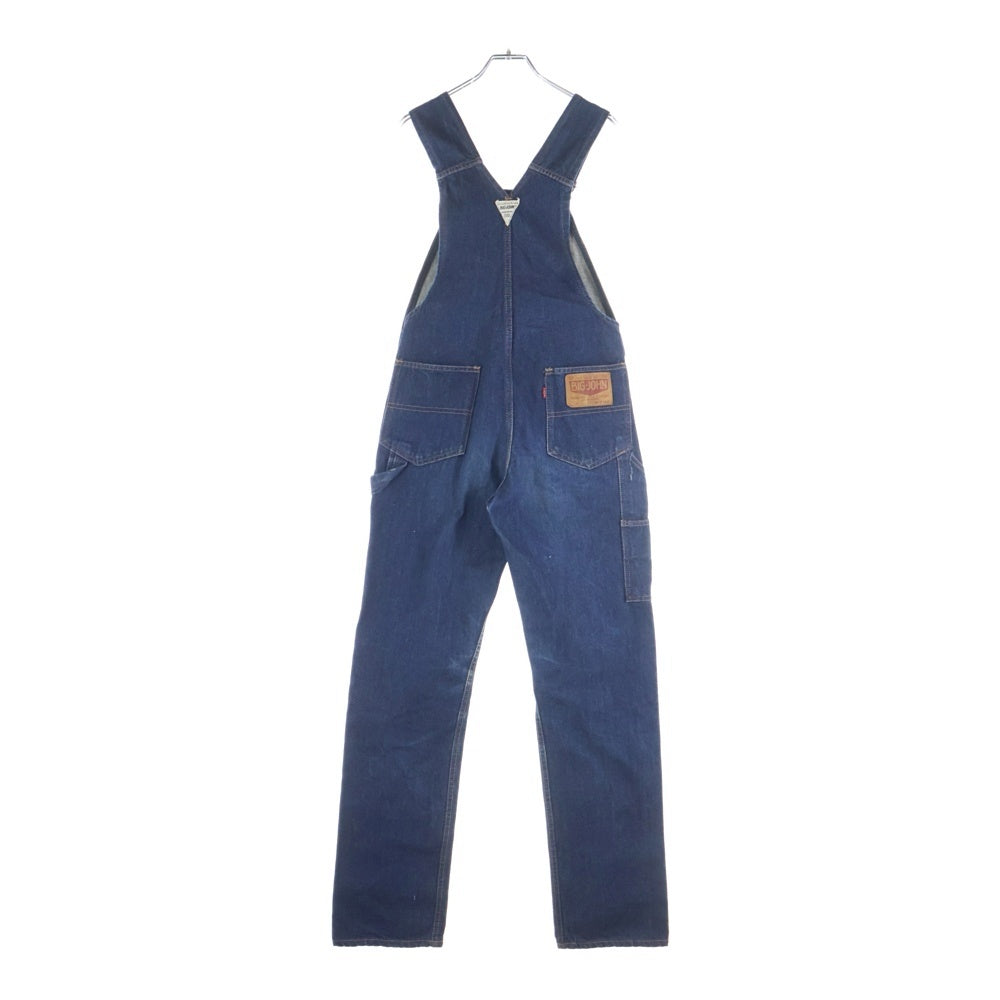 BIG JOHN(ビッグジョン) ロゴパッチ マルチポケット デニムオーバーオール ツナギ インディゴ 02320