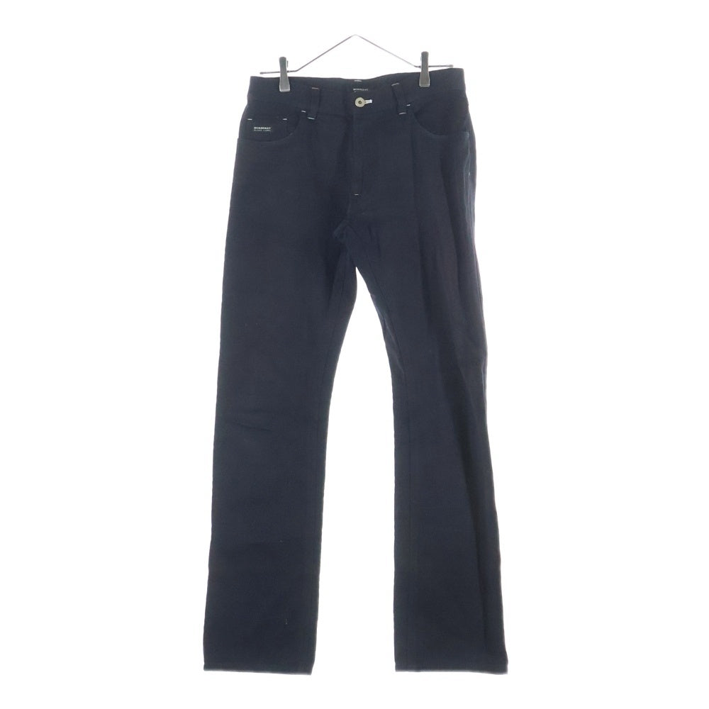 BURBERRY BLACK LABEL(バーバリー ブラックレーベル) 裏地ノバチェック ジップフライ デニムパンツ ブラック BMS08-905-09