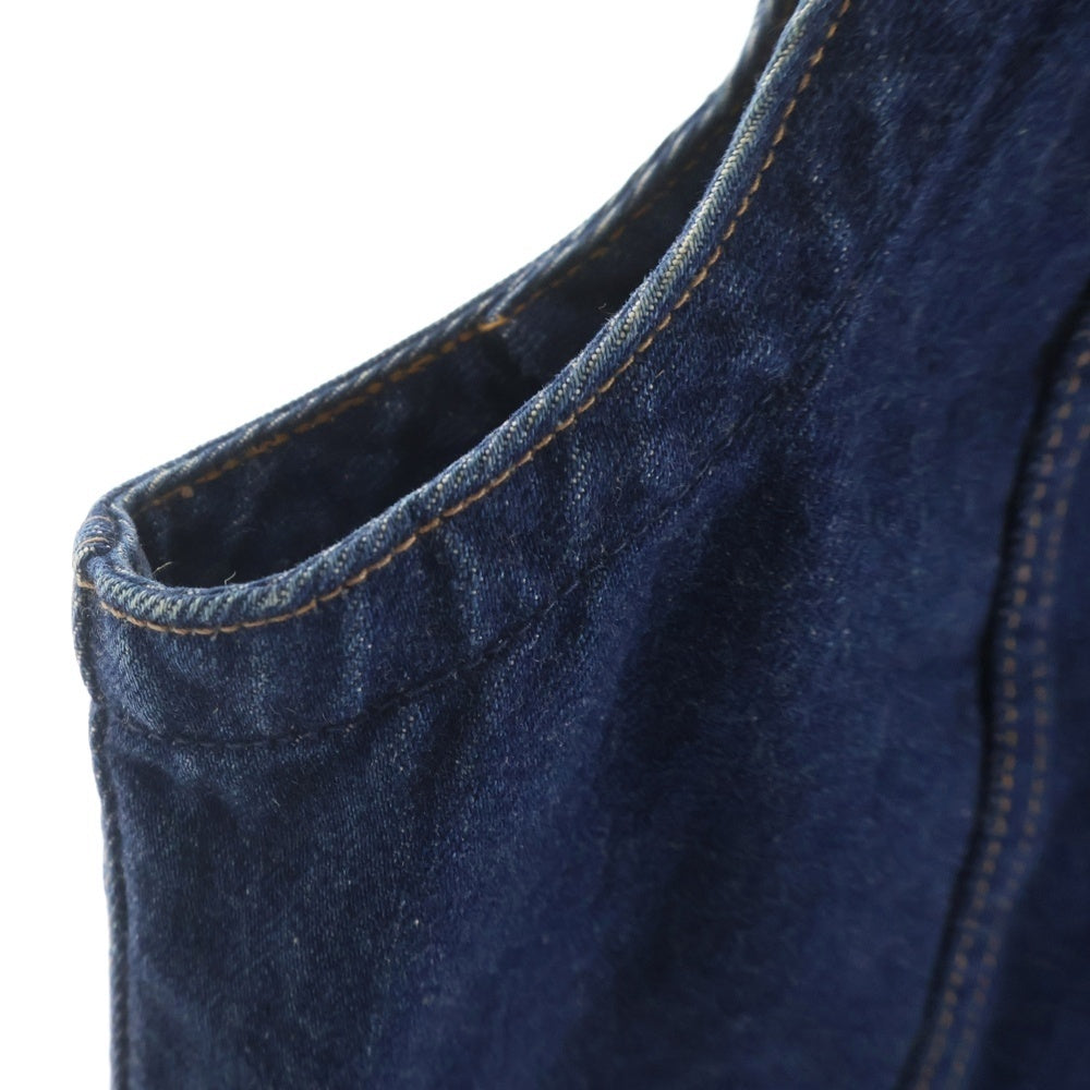 BIG JOHN(ビッグジョン) ロゴパッチ 2ポケット デニムベスト インディゴ