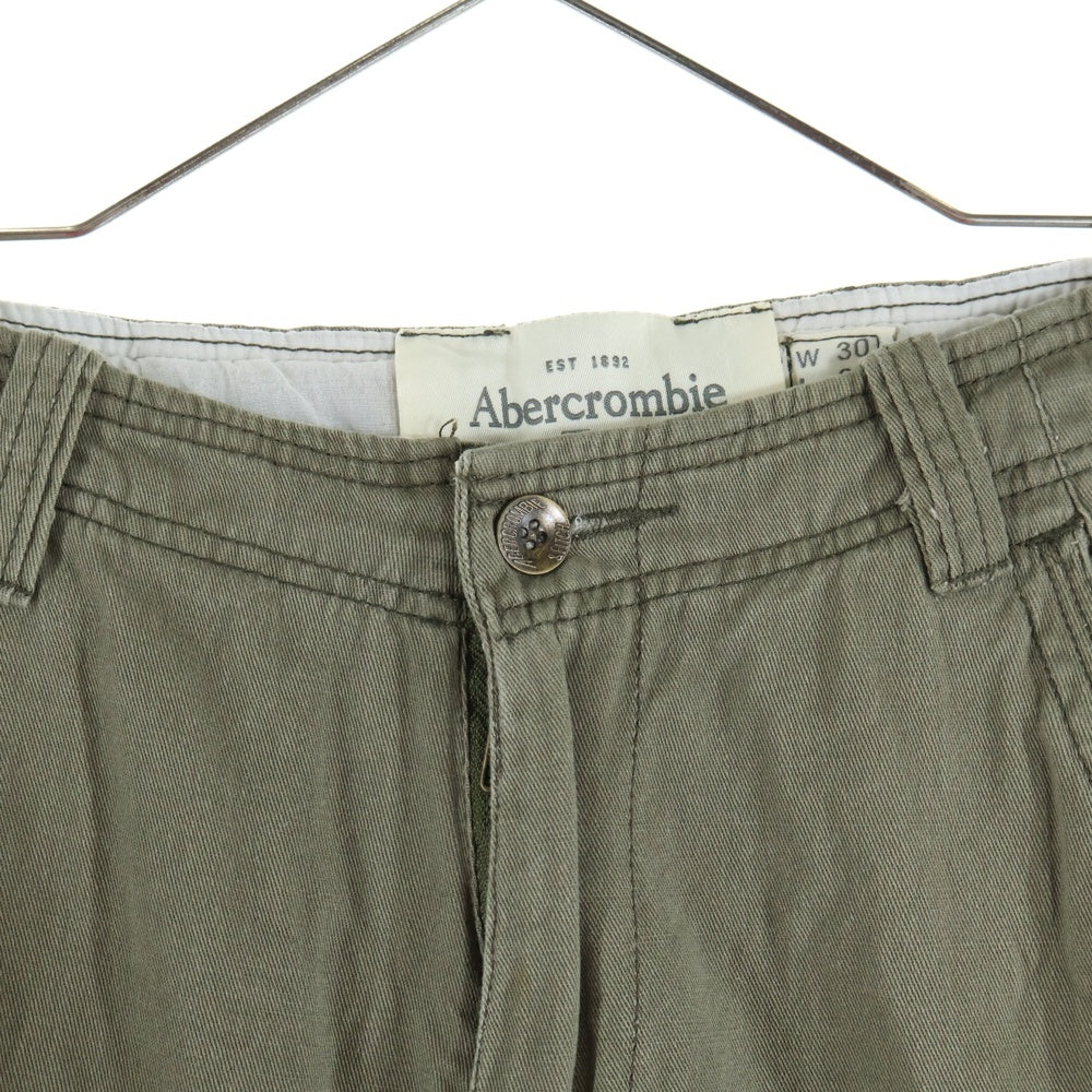 Abercrombie&Fitch(アバクロンビーアンドフィッチ) ジップフライ コットン カーゴパンツ カーキ