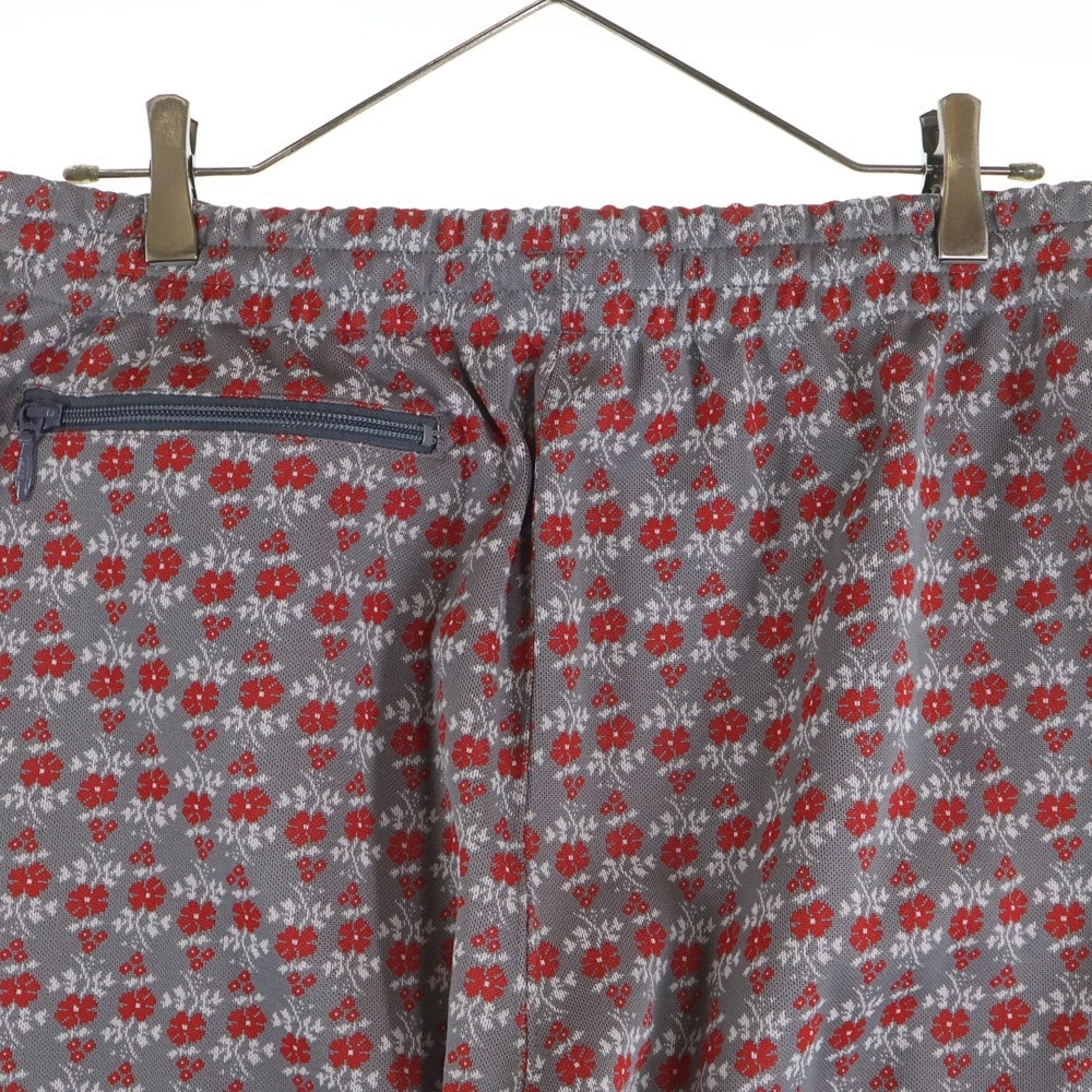Needles(ニードルス) TRACK PANT フラワー 総柄 トラック パンツ グレー/レッド NS243