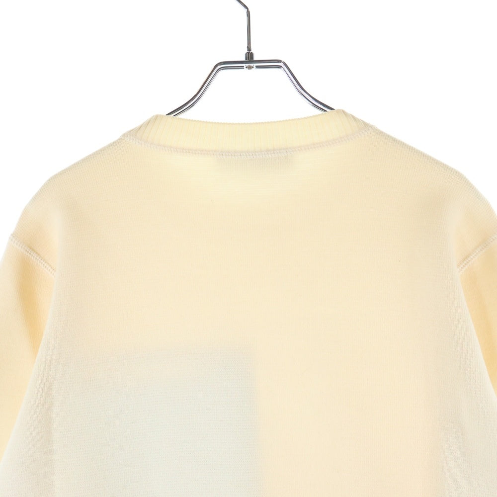 FENDI(フェンディ) 20SS ズッカ柄メッシュポケット クルーネック ニットスウェット セーター ベージュ FAE536 AAXS
