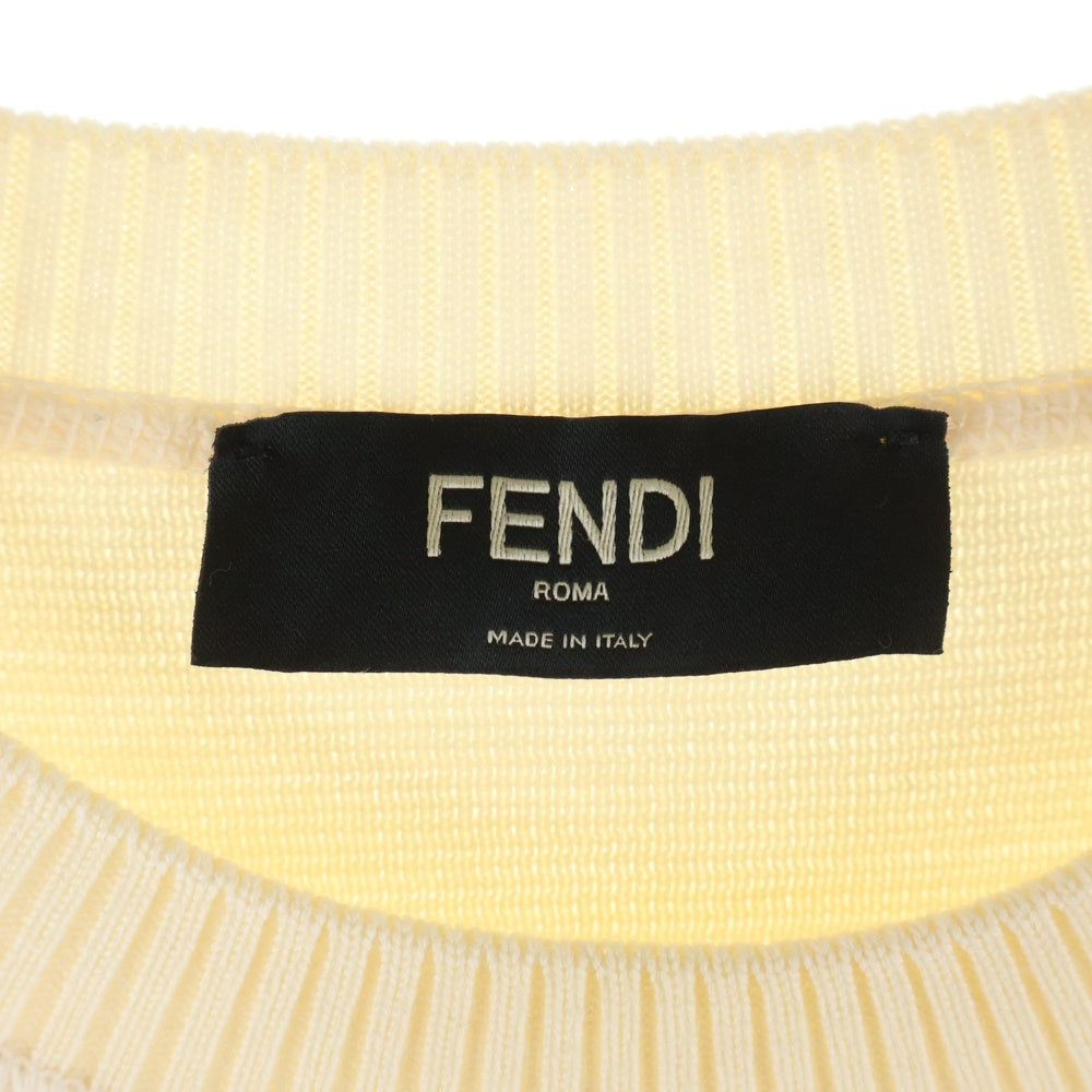 FENDI(フェンディ) 20SS ズッカ柄メッシュポケット クルーネック