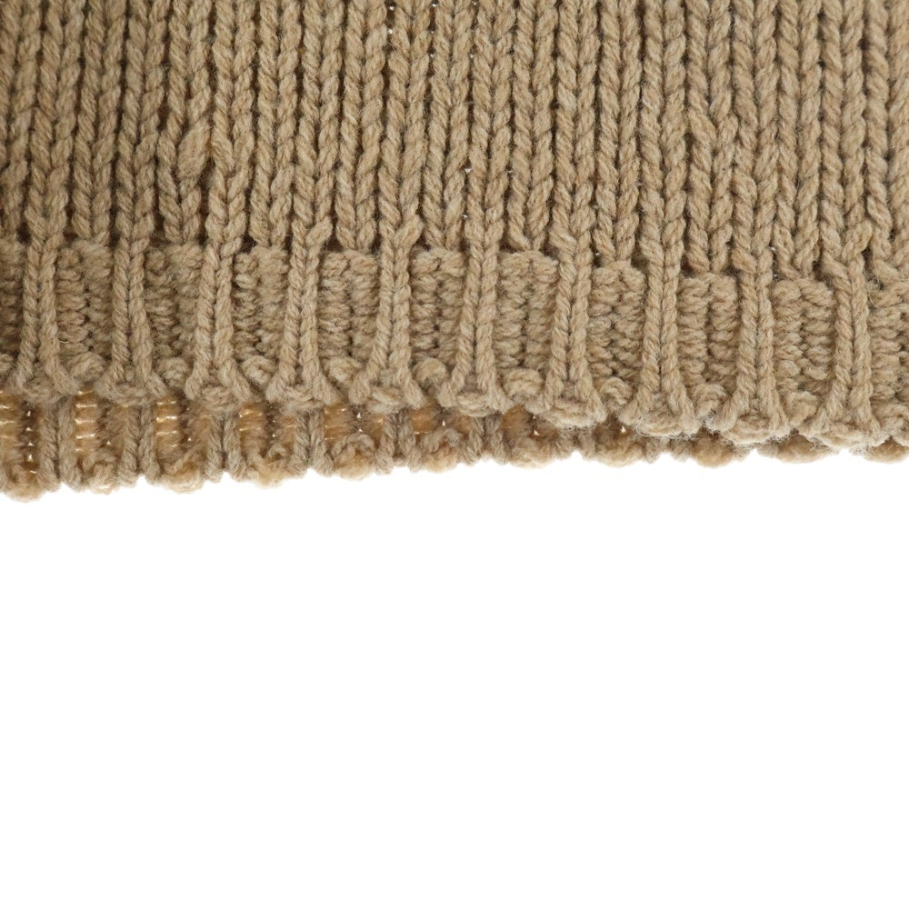 GUCCI(グッチ) INTARSIA KNIT LOGO WOOL JUMPER インタルシア ロゴ ウールニットスウェット セーター ブラウン 761539 XKDK4