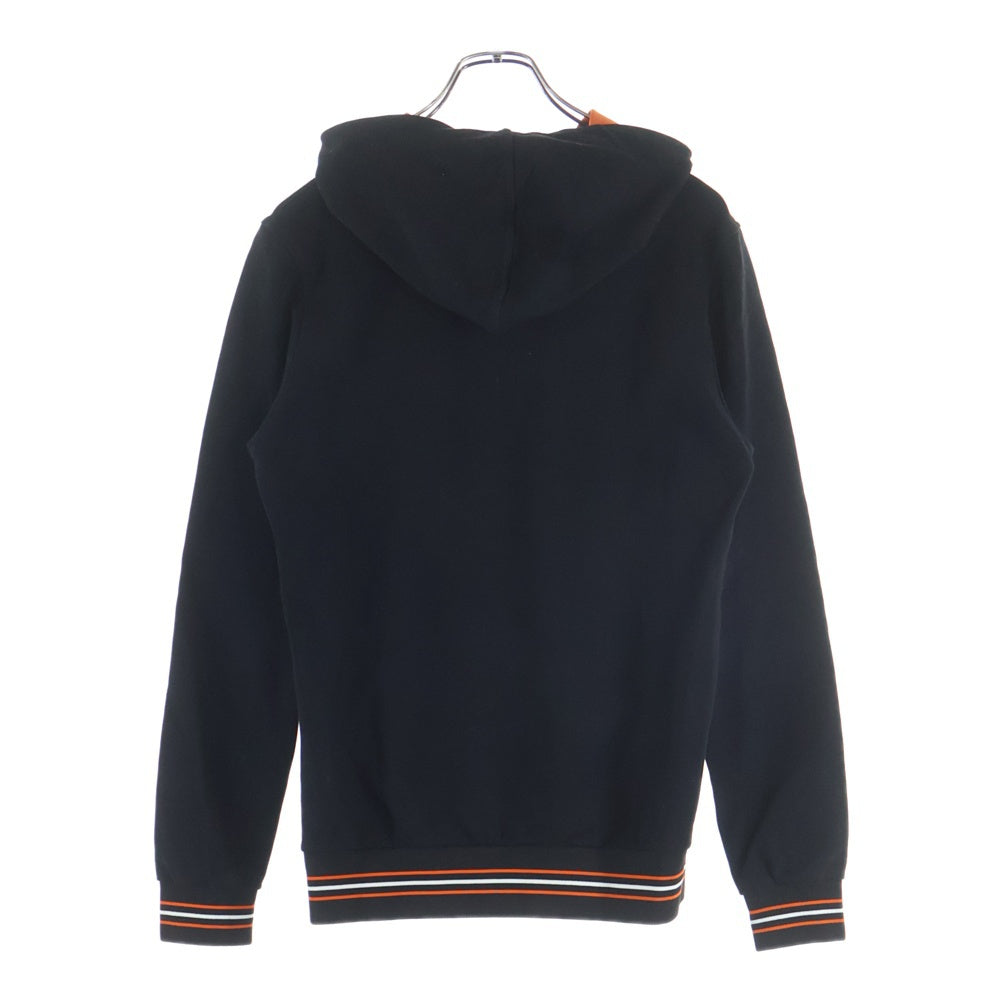Dior HOMME(ディオールオム) HARDIOR ハーディオール フロントプリント プルオーバーフーディー パーカー スウェット ブラック/オレンジ 733J632I1008