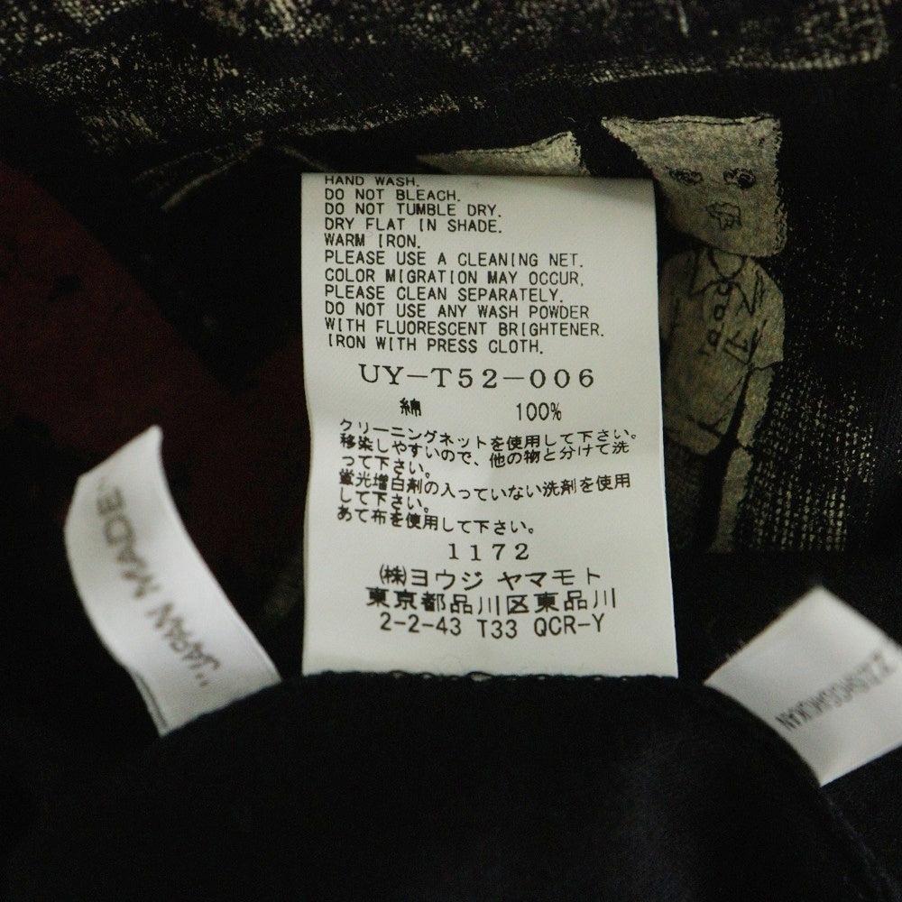 s'yte(サイト) ×楳図かずお わたしは慎吾 ロングスリーブTシャツ ブラック UY-T52-006