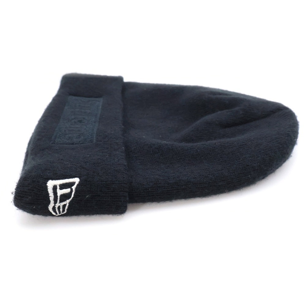 SUPREME(シュプリーム) ×New Era 14AW Tonal Box Logo Beanie ニューエラ トーナルボックスロゴ ビーニーニットキャップ ブラック