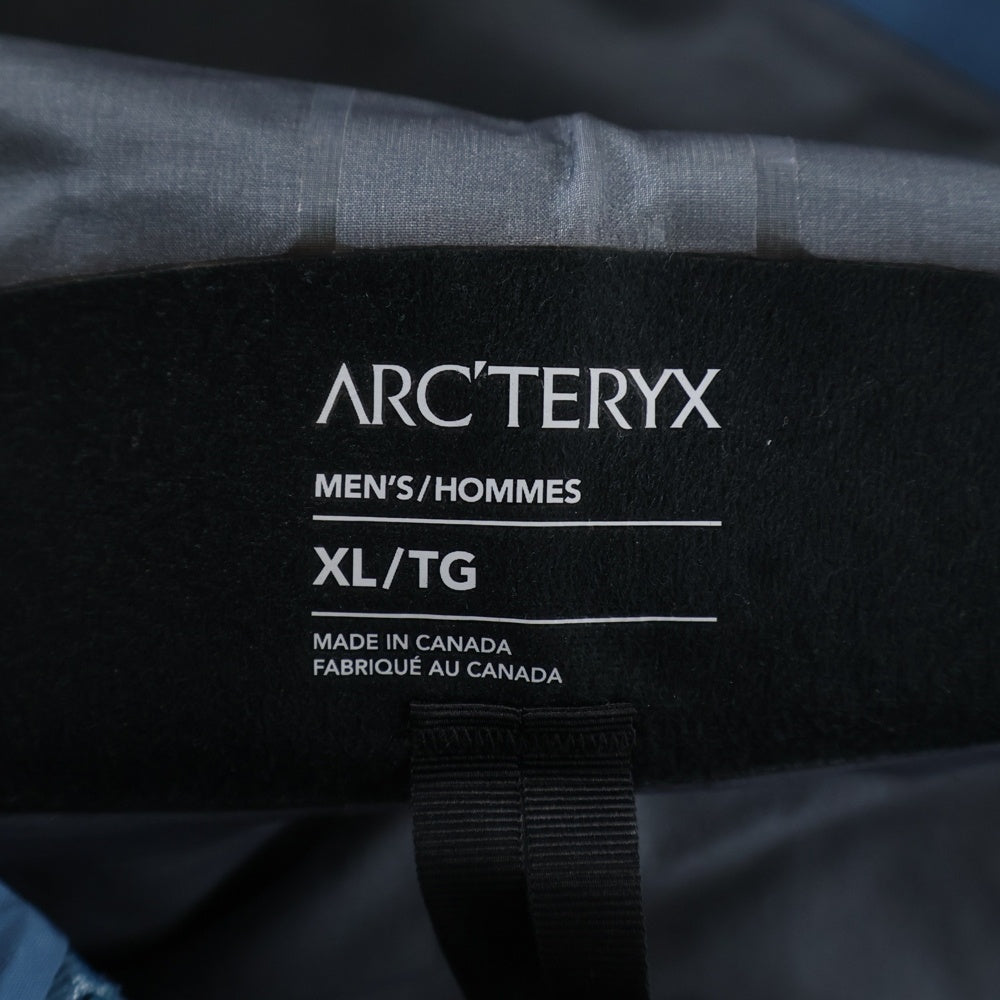 ARC'TERYX(アークテリクス) ALPHA SV JACKET GORE-TEX アルファエスブイ ゴアテックス フーデッドマウンテンジャケット ブルー X000004714