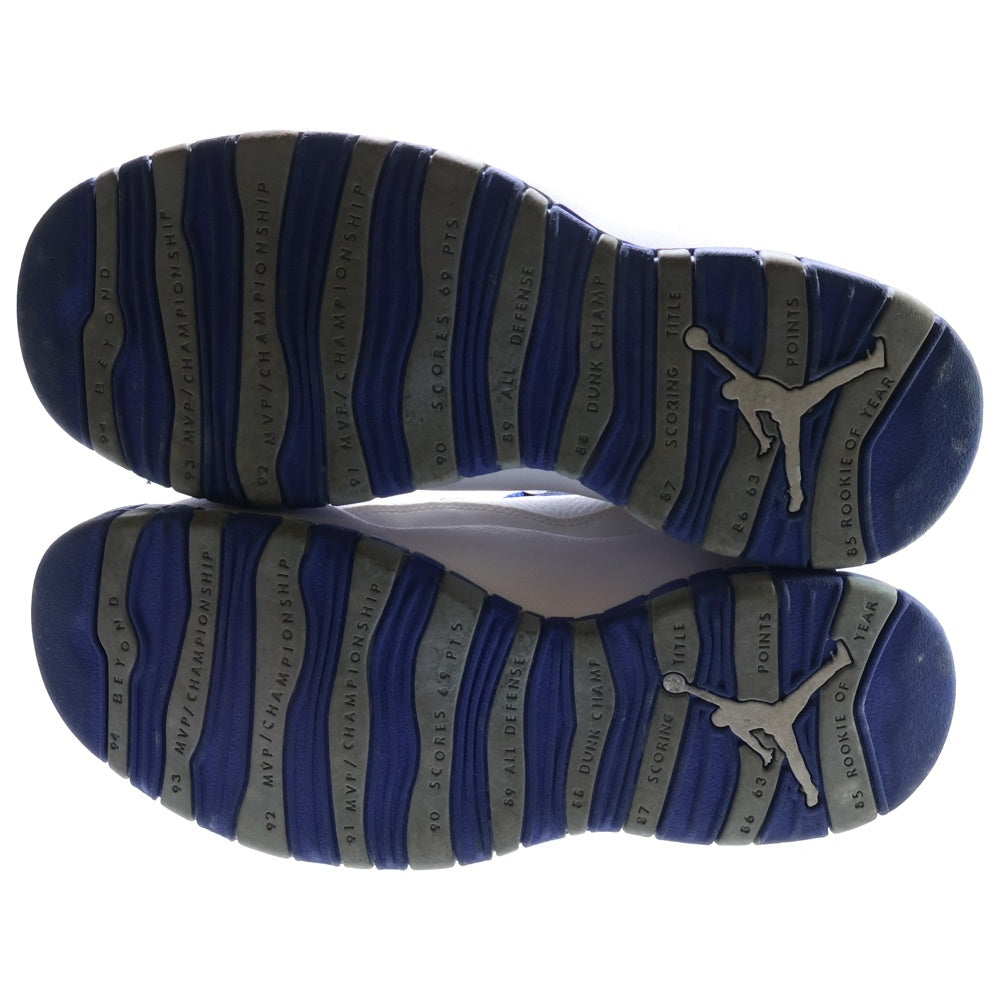 NIKE(ナイキ) 【観賞用 2011年製】AIR JORDAN 10 RETRO OLD ROYAL エアジョーダン レトロ オールドロイヤル ミッドカットスニーカー ブルー/ホワイト US9.5/27.5cm 487214-107