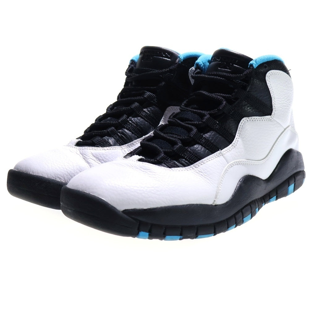 NIKE(ナイキ) 【観賞用 2013年製】AIR JORDAN 10 RETRO POWDER エアジョーダン レトロ パウダー ミッドカットスニーカー ブルー/ブラック/ホワイト US9.5/27.5cm 310805-106