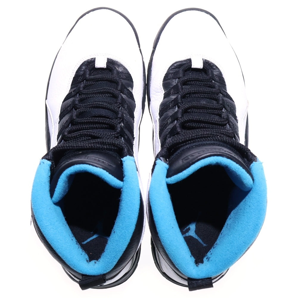 NIKE(ナイキ) 【観賞用 2013年製】AIR JORDAN 10 RETRO POWDER エアジョーダン レトロ パウダー ミッドカットスニーカー ブルー/ブラック/ホワイト US9.5/27.5cm 310805-106