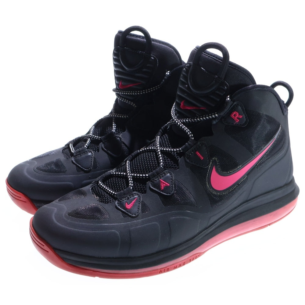 NIKE(ナイキ) 【観賞用 2012年製】AIR MAX UPTEMPO FUSE 360 エアマックスアップテンポ フューズ ミッドカットスニーカー ブラック/ピンク US9.5/27.5cm 555103-005