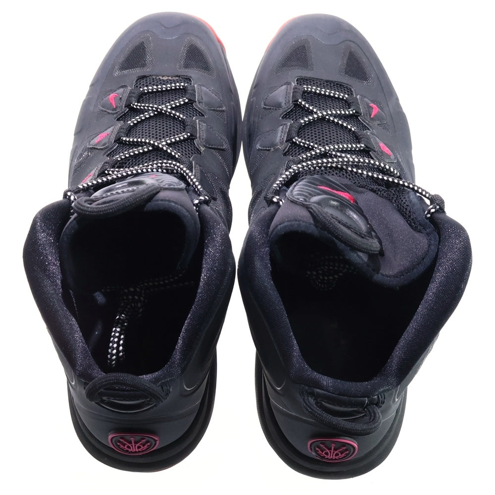 NIKE(ナイキ) 【観賞用 2012年製】AIR MAX UPTEMPO FUSE 360 エアマックスアップテンポ フューズ ミッドカットスニーカー ブラック/ピンク US9.5/27.5cm 555103-005