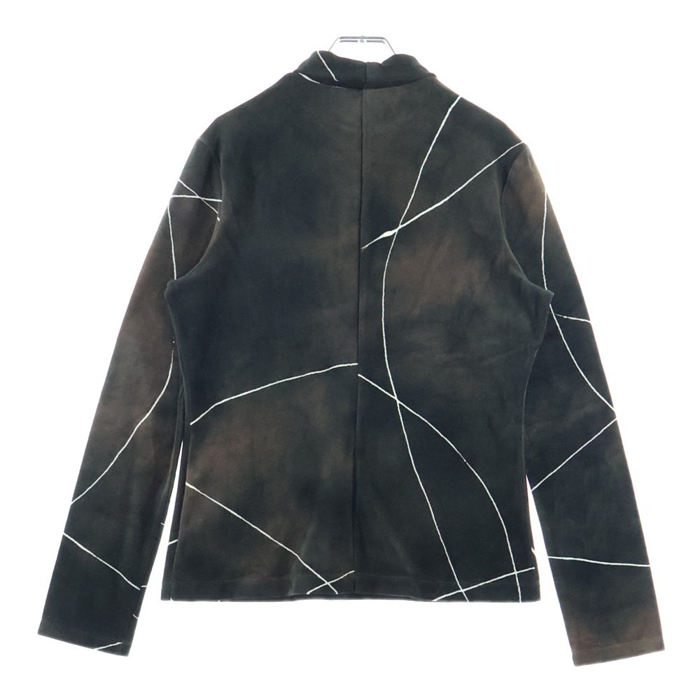 Mame Kurogouchi(マメ クロゴウチ) 24AW Kintsugi Velour Jersey High Neck Top キンツギ ベロアジャージー ハイネックトップ レディース ブラウン MM24FW-JS072