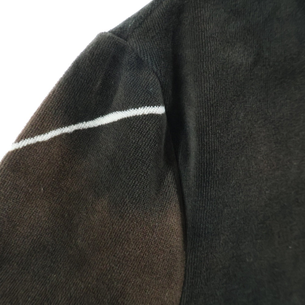 Mame Kurogouchi(マメ クロゴウチ) 24AW Kintsugi Velour Jersey High Neck Top キンツギ ベロアジャージー ハイネックトップ レディース ブラウン MM24FW-JS072