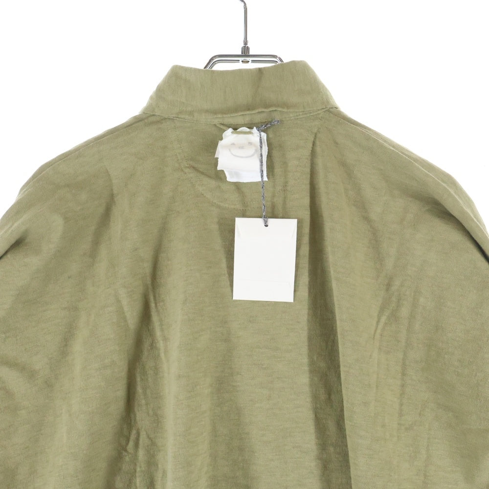 45RPM(フォーティーファイブアールピーエム) コットン オーバーサイズ 長袖ポロシャツ カーキ 50270381-62-00