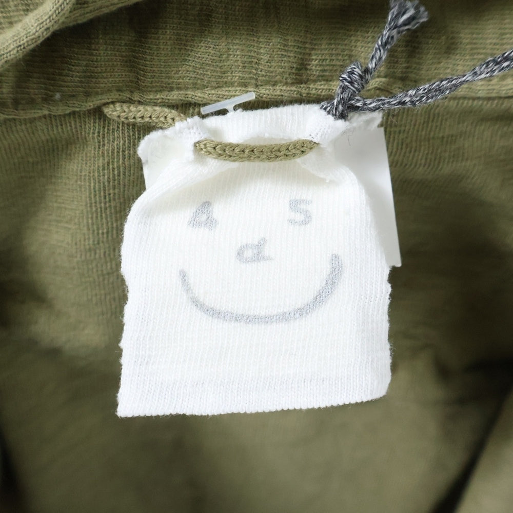 45RPM(フォーティーファイブアールピーエム) コットン オーバーサイズ 長袖ポロシャツ カーキ 50270381-62-00