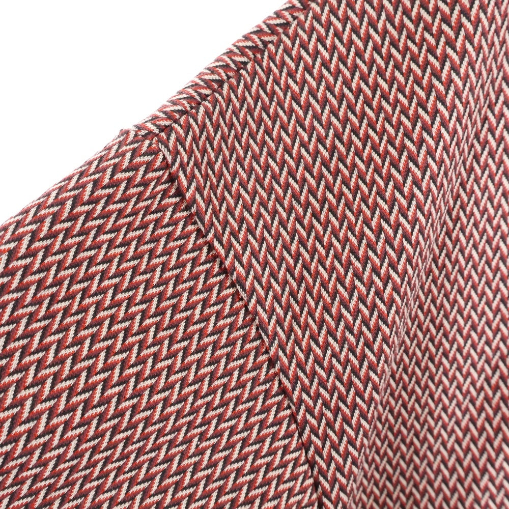 Robes&Confections(ローブスコンフェクションズ) 22AW Herringbone Jacquard Jersey High Neck T-shirt ヘリンボーン ジャガード ジャージーハイネック 長袖Tシャツ カットソー レッド HRC-T02-511