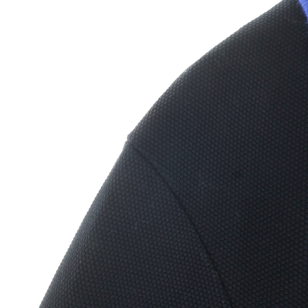 kolor(カラー) 23AW ドッキングカラー コットン 長袖ポロシャツ ブラック 23WCL-T02203