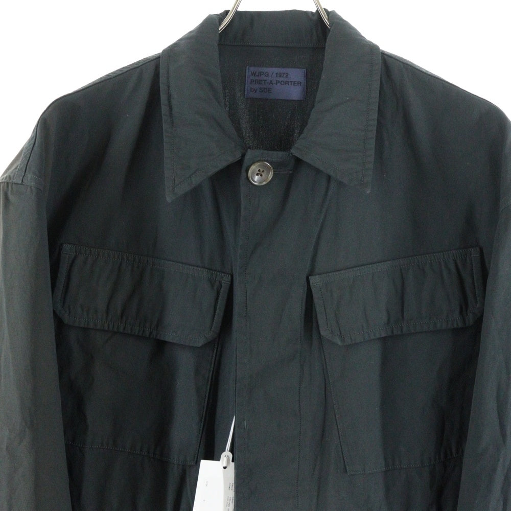 SOE READY TO WEAR(ソーイレディトゥウェア) SOE READY TO WEAR ソーイレディートゥウェアー ミリタリーサンプリング マルチポケット シャツジャケット グレー 1231-41-001