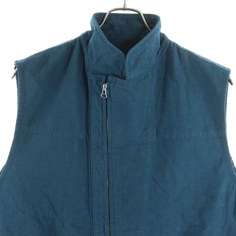 YOKE(ヨーク) 23AW Military Long Vest ミリタリーロング ベスト ジャケット ブルー YK23FW0546V