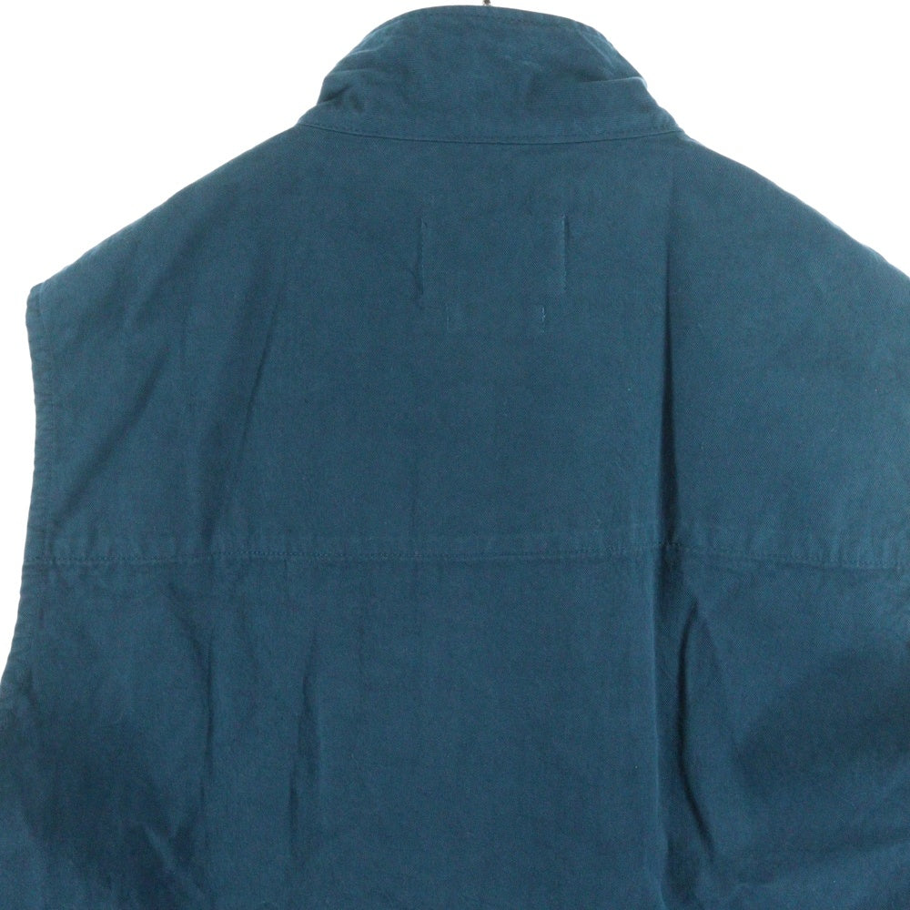 YOKE(ヨーク) 23AW Military Long Vest ミリタリーロング ベスト ジャケット ブルー YK23FW0546V