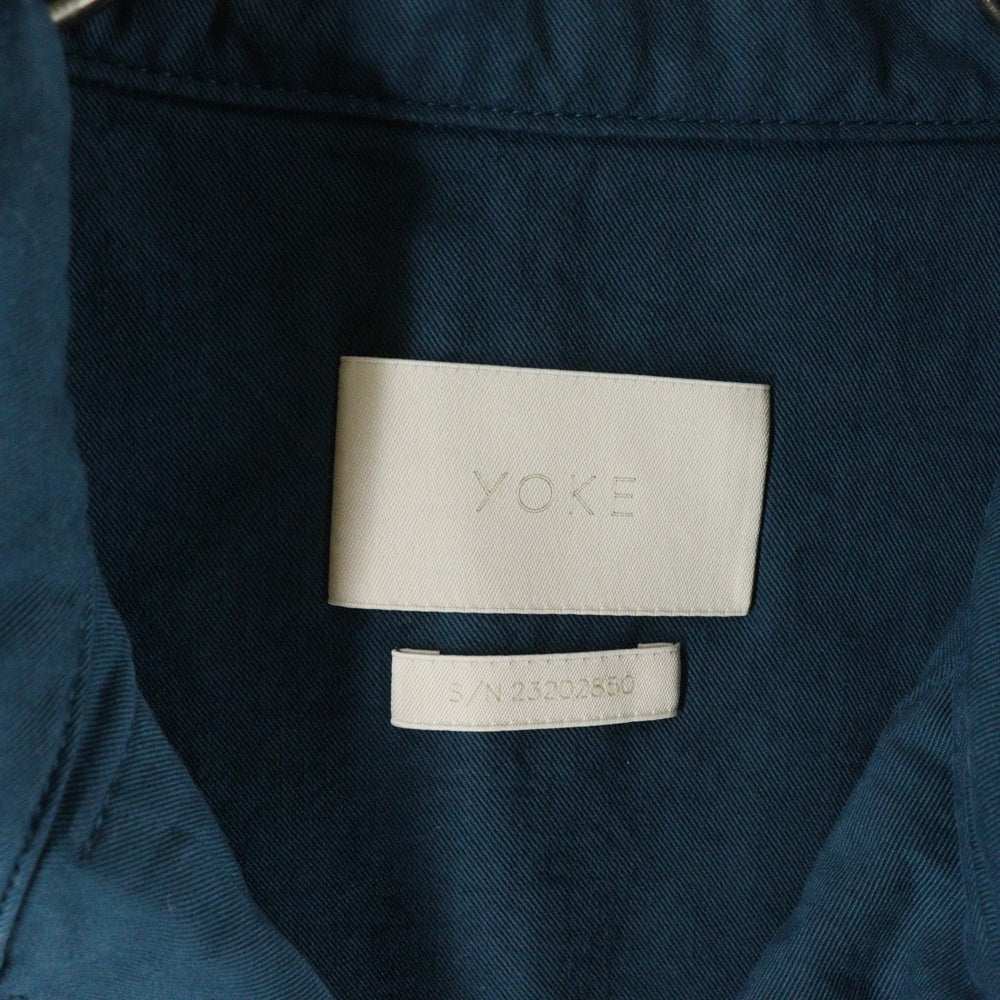 YOKE(ヨーク) 23AW Military Long Vest ミリタリーロング ベスト ジャケット ブルー YK23FW0546V