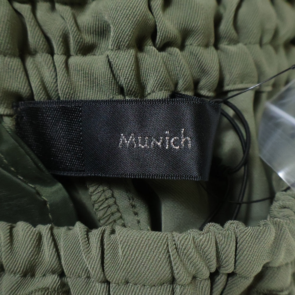 Munich(ミューニック) MUNICH ミューニック ストレッチダイアゴナル カフヘムパンツ レディース カーキ MN212P55
