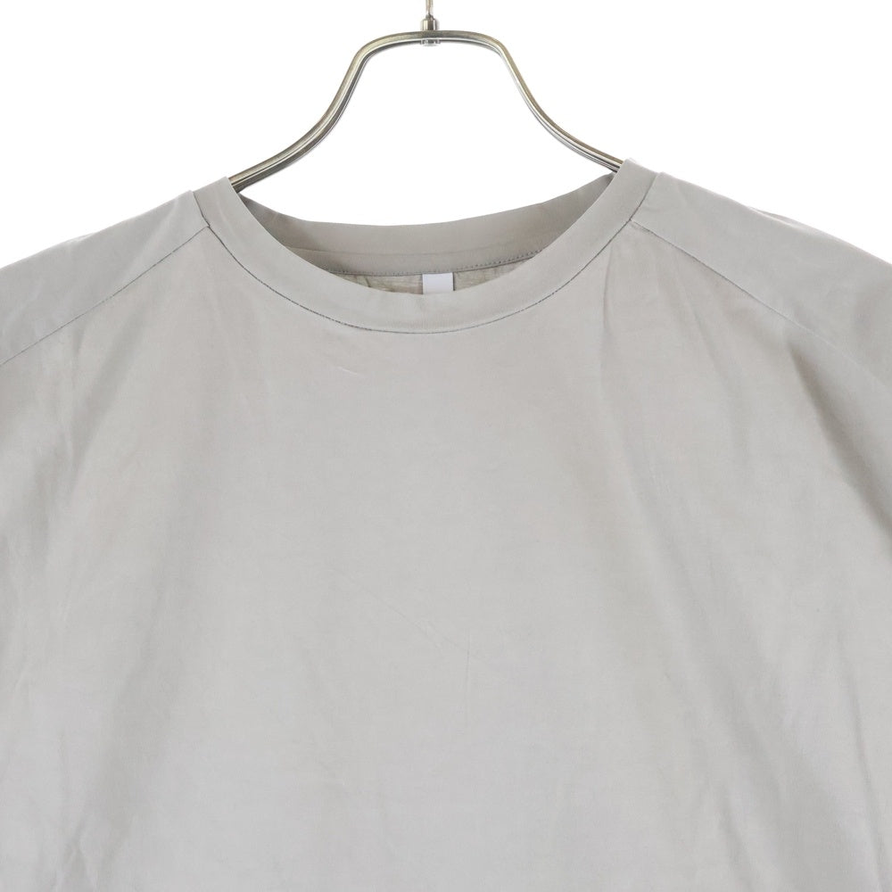 08sircus(ゼロエイトサーカス) 22SS サイドスリット ラグラン 半袖Tシャツ カットソー グレー S22SS-TS16