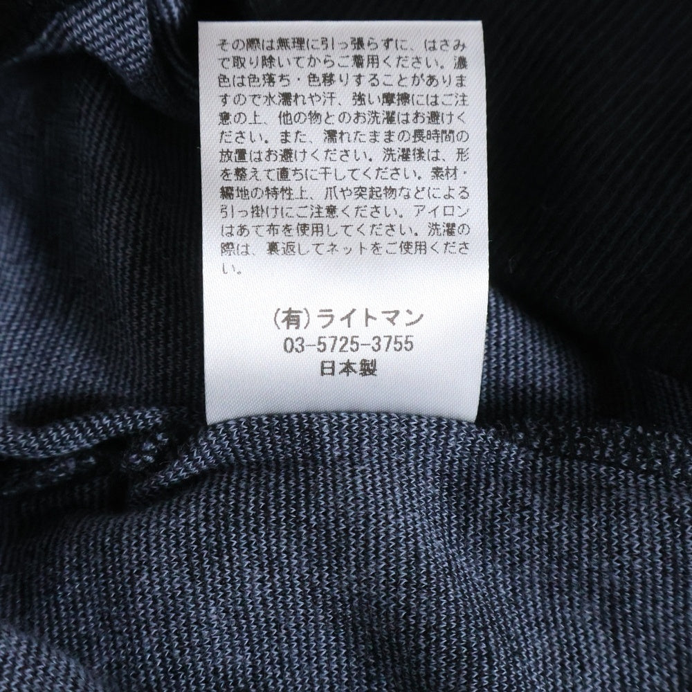 MARBLE SUD(マーブルシュッド) 人と馬 総柄 ニット ジャケット ネイビー 06CF002048