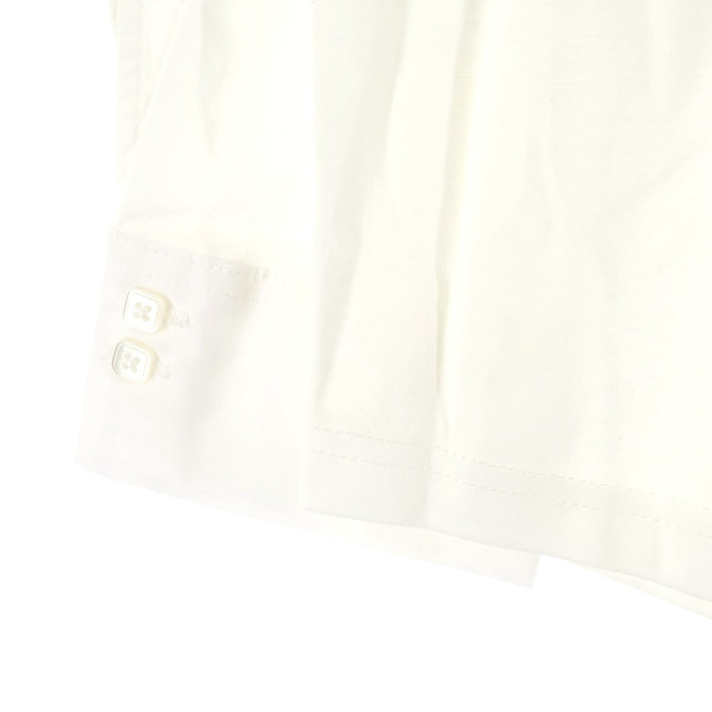 NO BRAND(ノーブランド) ANDHUE アンドヒュー シャツ切替 クルーネック 長袖Tシャツ カットソー ホワイト 13285039