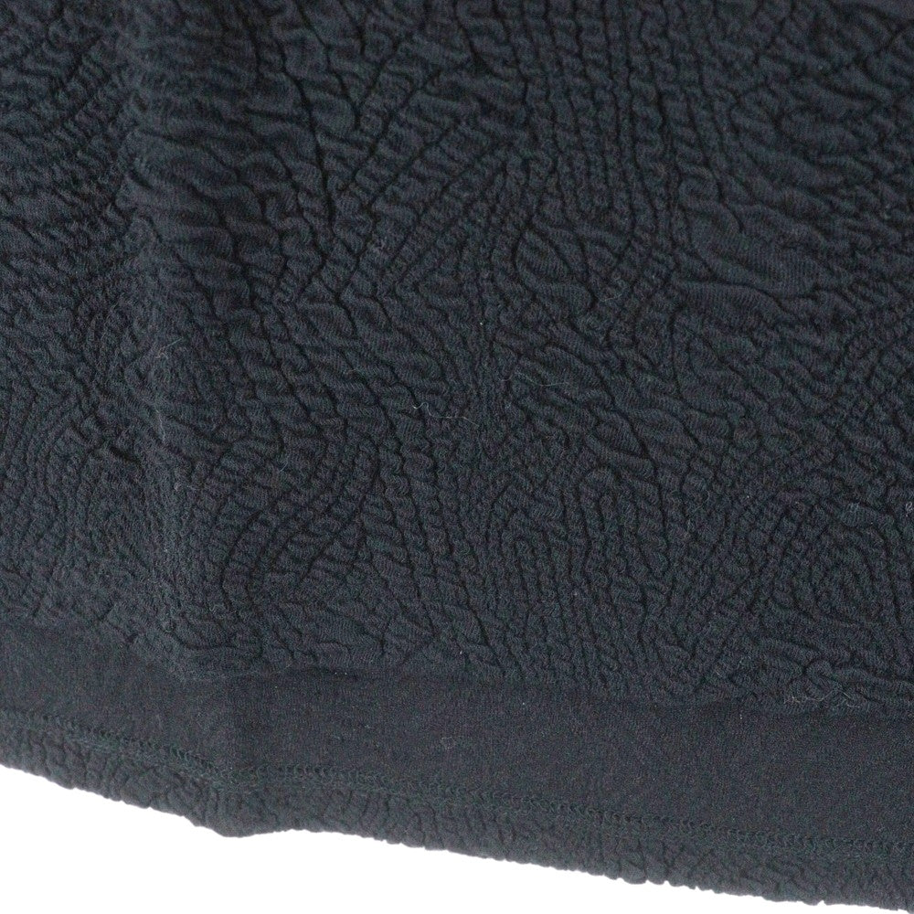 08sircus(ゼロエイトサーカス) 23SS Jacquard jersey sleeveless top ジャガードジャージー スリーブレストップ ブラック S23SS-TS05