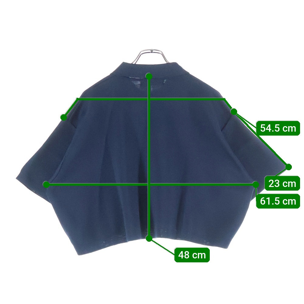 FLORENT(フローレント) FLORENT フローレント ショート丈 半袖ポロシャツ ブラック 2211F07014