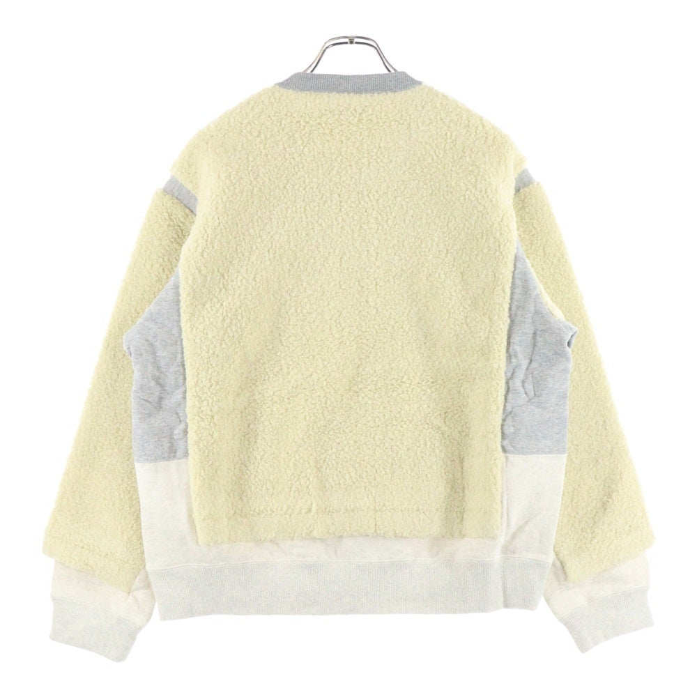 UNDERCOVER(アンダーカバー) 24AW コットン ボア ボタンフライ スウェットカーディガン ニット セーター アイボリー UP2D1205
