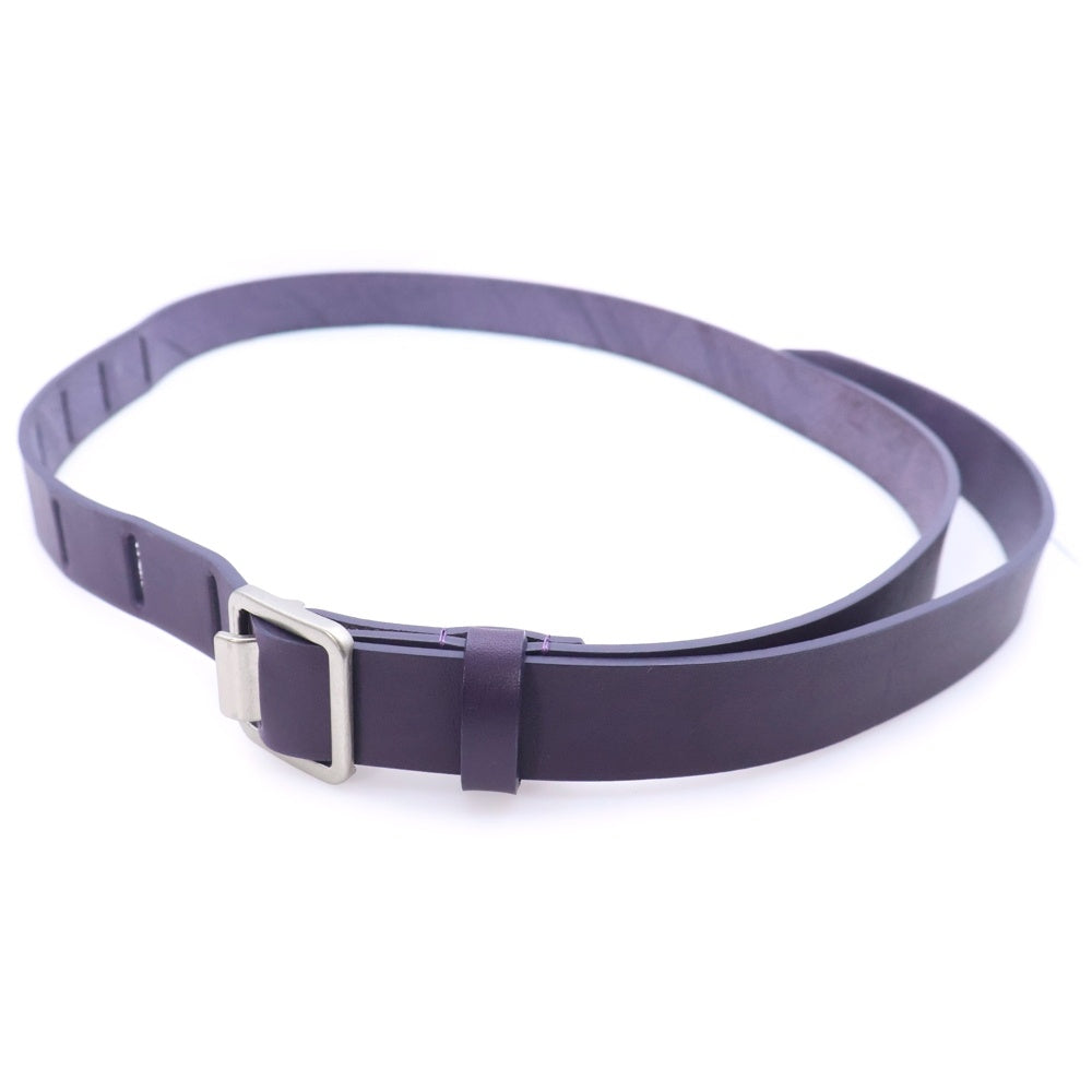 YOKE(ヨーク) Narrow Leather Belt ナロー カウレザー ベルト パープル YK22SS0361AC
