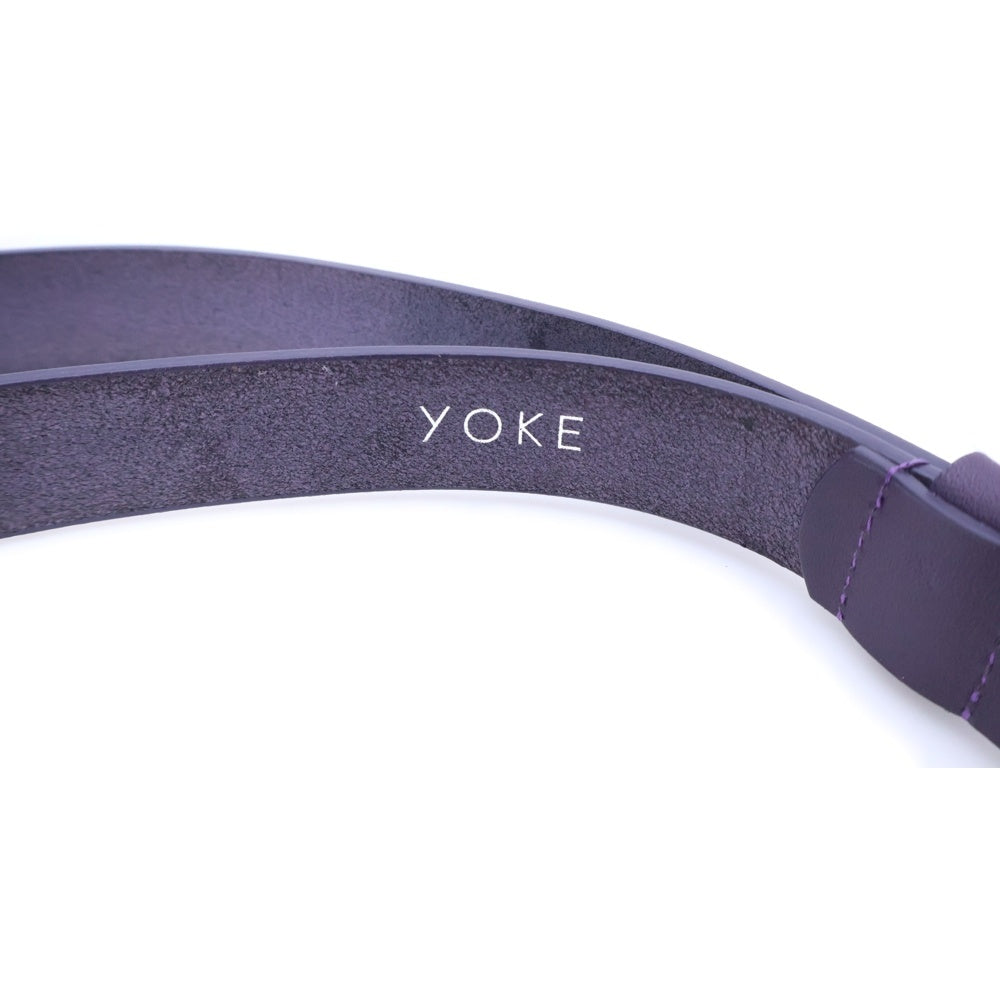 YOKE(ヨーク) Narrow Leather Belt ナロー カウレザー ベルト パープル YK22SS0361AC