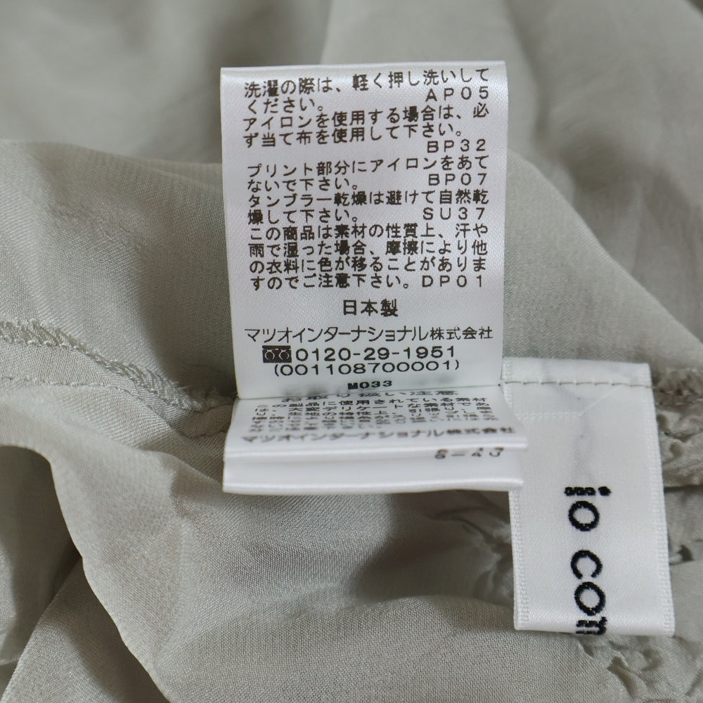 NO BRAND(ノーブランド) IO COMME IO イオコムイオ フリルワンピース レディース ライトグレー 13214131